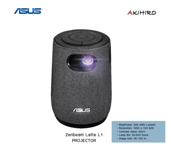 PROJECTOR (เครื่องฉายภาพ) ASUS ZenBeam Latte L1 Portable LED Projector 2 Y.